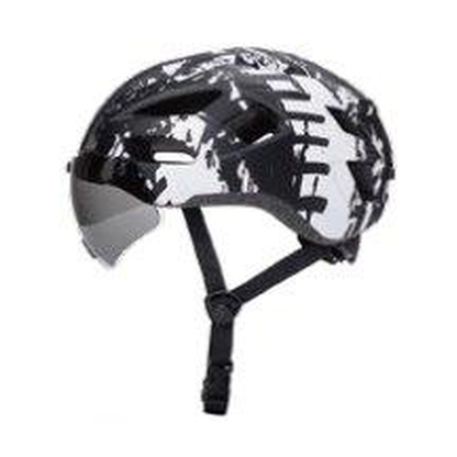DZMAX QX-B023 Bicycle Helmet – Black-and-White Graphic