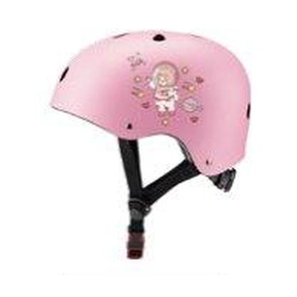 DZMAX QX-B001 Bicycle Helmet – Light Pink with Cartoon Print