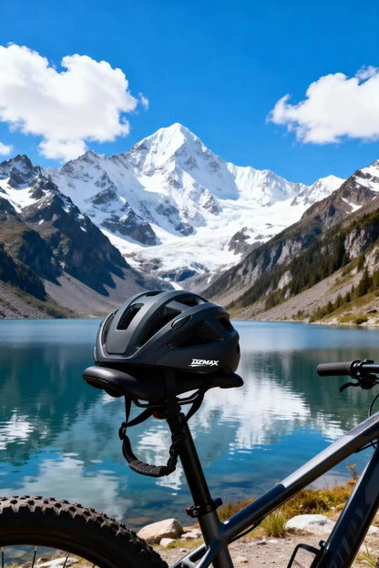 DZMAX Smart Bike Helmet with Bluetooth 5.3, Reduces Wind Noise by Up to 15 dB for Clearer Calls, Voice Navigatio & Music, Lightweight Cycling Helmet for Urban & E-Bike Use (Black)