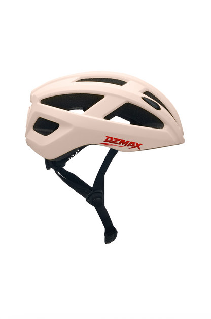 DZMAX Smart Bike Helmet with Bluetooth 5.3, Reduces Wind Noise by Up to 15 dB for Clearer Calls, Voice Navigatio & Music, Lightweight Cycling Helmet for Urban & E-Bike Use (Off White）)