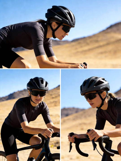 DZMAX Smart Bike Helmet with Bluetooth 5.3, Reduces Wind Noise by Up to 15 dB for Clearer Calls, Voice Navigatio & Music, Lightweight Cycling Helmet for Urban & E-Bike Use (Black)