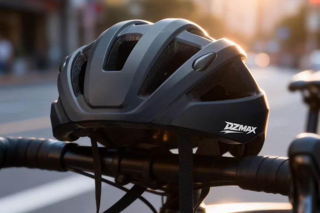 DZMAX Smart Bike Helmet with Bluetooth 5.3, Reduces Wind Noise by Up to 15 dB for Clearer Calls, Voice Navigatio & Music, Lightweight Cycling Helmet for Urban & E-Bike Use (Black)